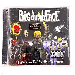 Big Dumb Face Duke Lion Fights the Terror!! Music CD Album New With Flaws